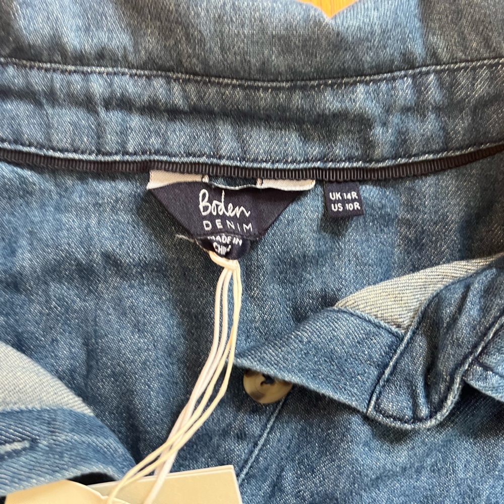 Boden Brand New Blue Denim Dress - Picture 4 of 5